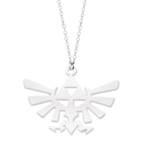 BJPERFMS Colgante Zelda, Collar Zelda, Colgante Hyrule Triforce, Necklace Zelda, Animados Collar,...