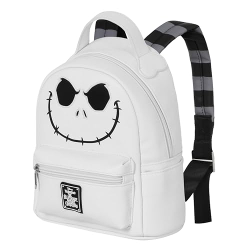 Disney Pesadilla Antes de Navidad Bone-Mochila Heady Peque&ntilde;a, Blanco, 22 x 25 cm, Capacidad 5 L