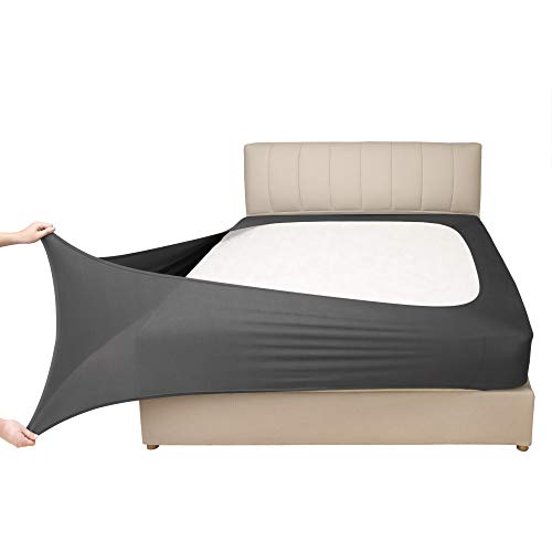 Mrs Awesome - Funda el&aacute;stica de Jersey para somier, Alternativa a la Falda de Cama, ultrasuave y...