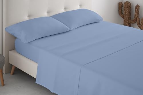 Degrees Home Premium &ndash; Juego de S&aacute;banas 140x200 cm 4 Piezas: S&aacute;bana Bajera Ajustable, Encimera y...