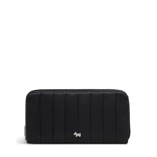 RADLEY London Burton Way - Colcha de piel para mujer, con cremallera alrededor, Black