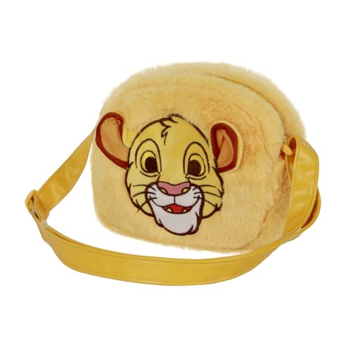 Disney El Rey Le&oacute;n Sit-Mini Bolso Bandolera Plush, Amarillo