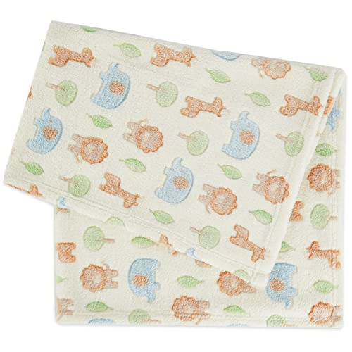 BIECO Manta Beb&eacute; Zoo Animales | Manta Beb&eacute; | de Felpa | Baby Blanket | Colcha Infantil Ni&ntilde;o |...