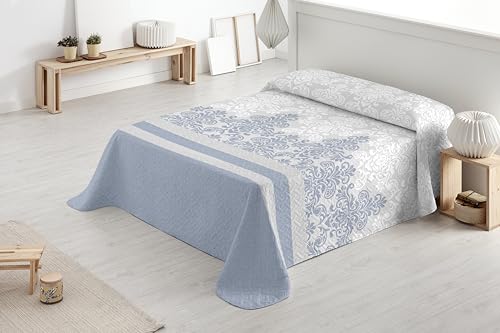 Degrees Home - Classic - Colcha Cama 135 - Colcha bouti Cama - Primavera, Verano -230x260 - Azul