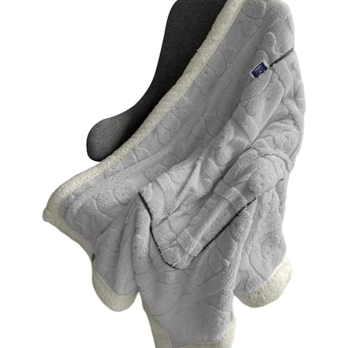 Colcha de felpa - Capa de franela suave con botones, manta de vestir, para el hogar, invierno,...