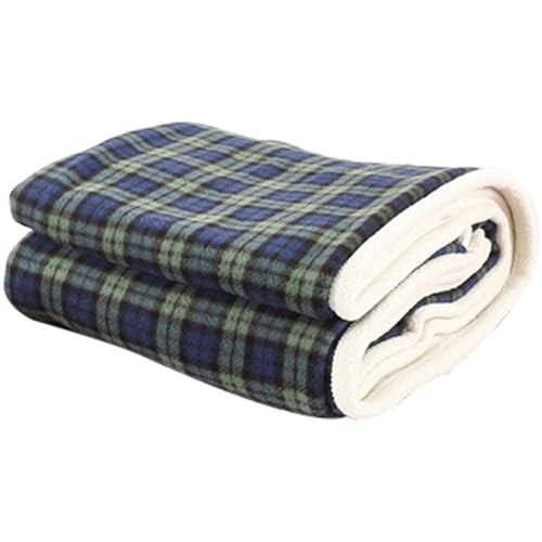 Vobumix Manta Escocesa Vintage, Manta De Lana De Cordero para Invierno, Manta C&aacute;lida para Siesta,...