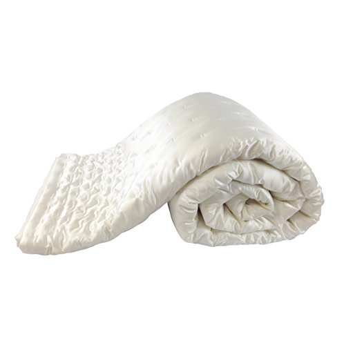 Jasmine Silk Mulberry Seda Colcha Silk Bedspread Marfil Double (240x240cm)