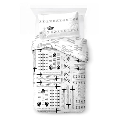 Jay Franco Kids Star Wars Juego de Funda n&oacute;rdica - Ropa de Cama Supersuave con Funda de Almohada,...
