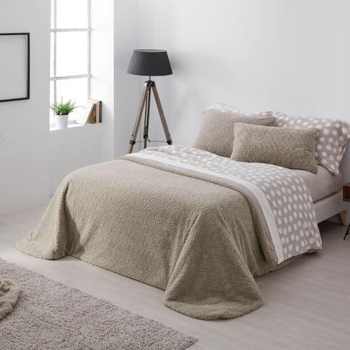 Burrito Blanco | Colcha edred&oacute;n Invierno con Borreguillo | Cama de 135cm. (+Medidas Disponibles) |...