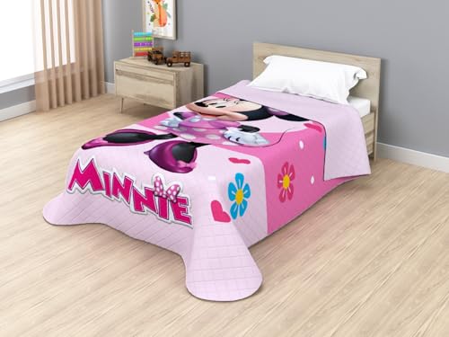Disney Jay Franco Colcha Bouti Termosellada Minnie Posing, 170 x 250 cm, Microfibra, Relleno 100gsm...