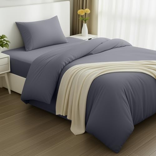 Utopia Bedding - Funda nordica Cama 90, Sabana Bajera 90x190 y Funda Almohada (50x75cm) - Funda...