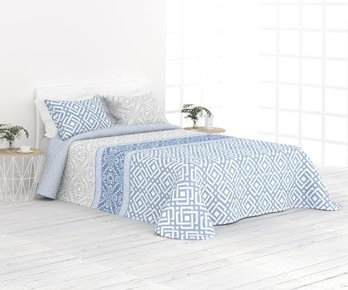Liniva Home Colcha Fina Reversible de Verano y Primavera. Colcha con Funda DE COJÍN. Cubrecama...