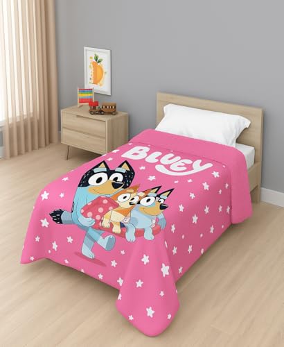 Disney Colcha Manta Sedalina Sherpa (160x250cm Cama 90cm) Licencias Oficiales | Bluey, Spider-Man,...