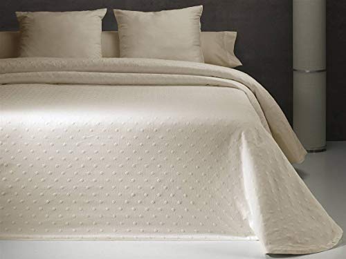 Lanovenanube Colcha Capa Carmina de Tejido Jacquard, Tacto algodonado y Suave, Cubrecama Moderno y...