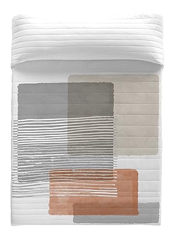 NATURALS Colcha Bouti Cama 135, 100% Algod&oacute;n, Colcha con un Ligero Relleno, 230x260 cm, FIBI