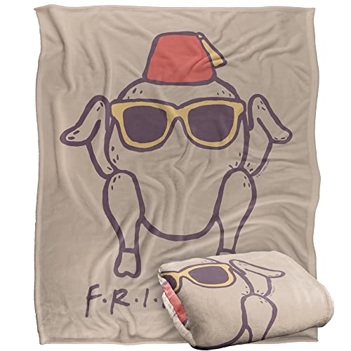 Friends The Turkey Love Manta s&uacute;per Suave con Tacto Sedoso &ndash; 152 x 127 cm
