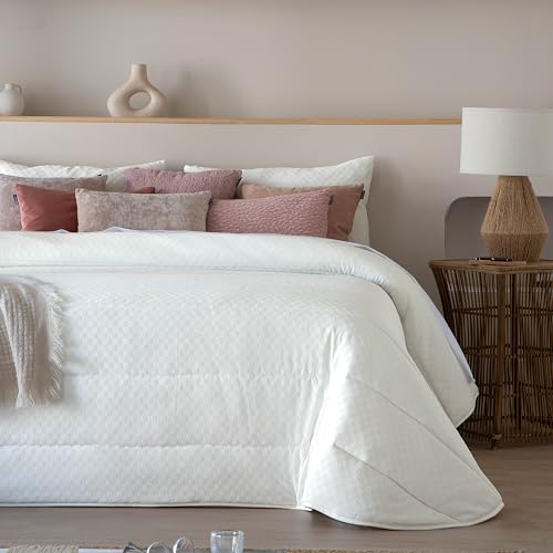Antilo - Colcha de Invierno - Bouti Modelo Ilian - Color Natural - Cama 150 (250x270cm)