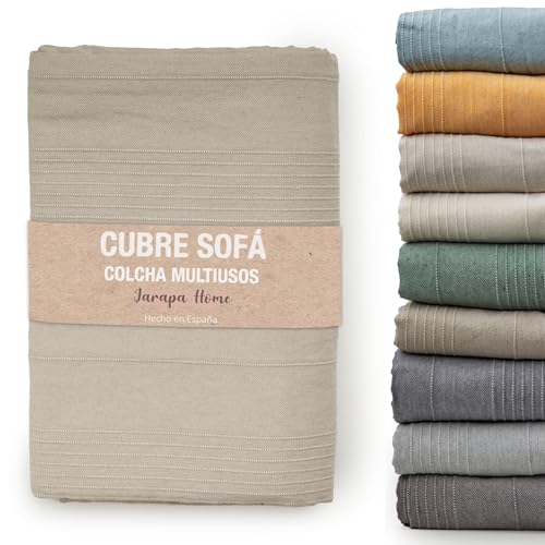 Colcha cama y colcha multiusos para sofás, colchas blancas. Plaid multiusos, cubre sofá, tejido...
