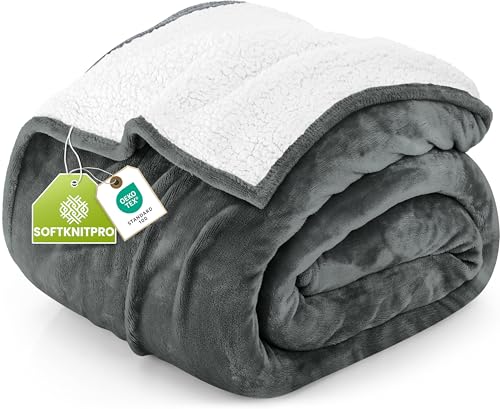 Utopia Bedding Manta Sherpa - Manta Reversible de Forro Polar Suave para Cama, Sof&aacute; y Viajes, Ideal...
