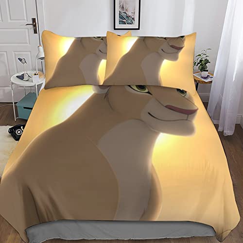 El Rey Le&oacute;n Juego De Funda De Edred&oacute;n 3D para Animaci&oacute;n Funda De Edred&oacute;n, Juego De Cama, Funda...