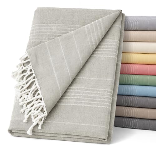 ECOMMERC3 | Foulard Multiusos Tama&ntilde;o 300x260 para Sof&aacute; y Cama - Colcha Decorativa Color Lino...