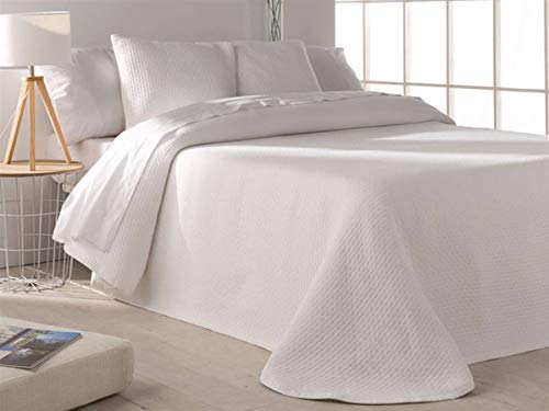 Barcel&oacute; - Colcha Jacquard Tarifa - Cama 105 cm - Color Blanco