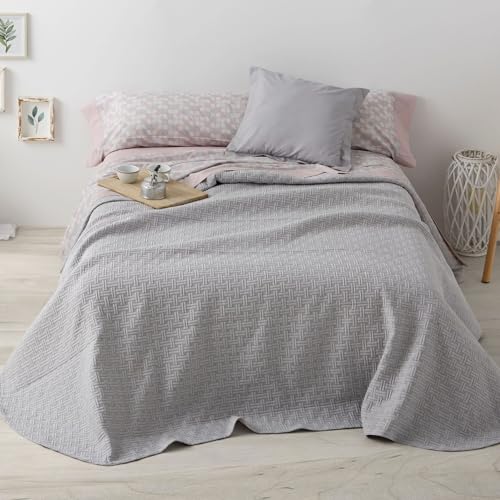 Burrito Blanco | Colcha de Verano 250x270 cm | Cama de 150 a 160 cm (+ Medidas Disponibles) | Colcha...