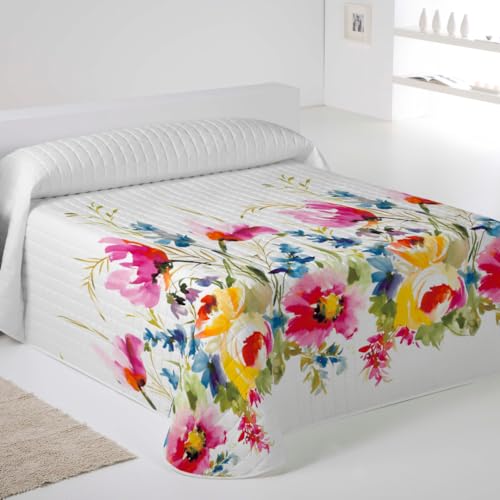 NATURALS ICEHOME - Colcha Bouti Estampada o Lisa para Verano y Entretiempo - Microfibra Extra Suave...