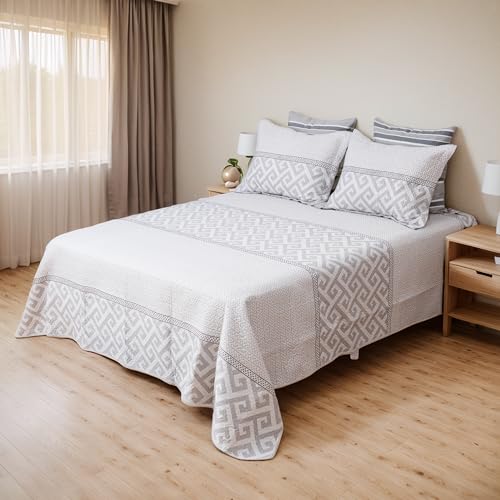 Etrexonline Colcha Bouti 230x260cm Reversible Estampada 100% Microfibra Extra Suave Colcha Cubre...