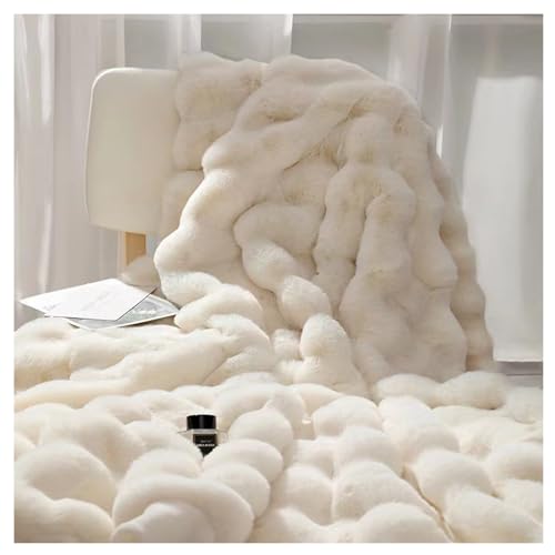 Ergocar, Manta de piel sint&eacute;tica reversible, suave y decorativa para sof&aacute;, cama y viajes