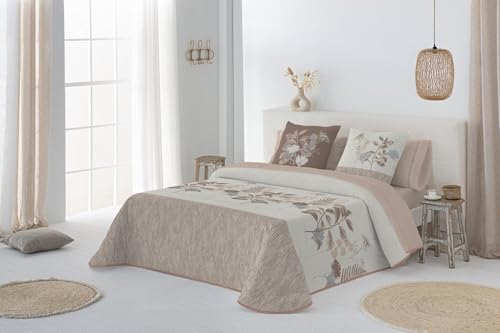 JVR | Colcha Bouti 100% Algod&oacute;n Tama&ntilde;o 180 Ligera y Transpirable para Cama &ndash; Edred&oacute;n Suave...