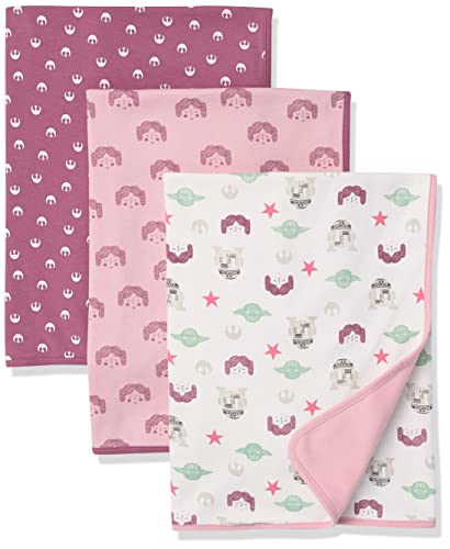 Amazon Essentials Disney | Marvel | Star Wars | Princess Mantas Unisex Bebés, Pack de 3, Paquete de...