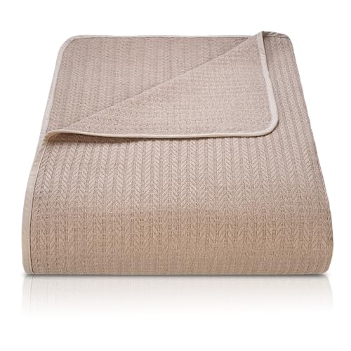 BOHORIA® Colcha premium Napoli 220 x 240 cm XXL, 100 % algodón, Oeko-Tex®, manta reversible para...