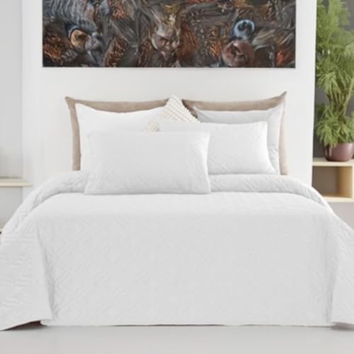 GREATOYAR Colcha Ligera Bicolor Reversible, Liso en Polyester, 240x260cm, 2 Fundas de Coj&iacute;n...