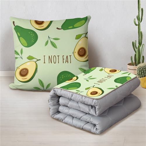 Surwin Almohada Manta Viaje, Patr&oacute;n Dibujos Animados Manta Almohada 2 en 1, Manta de Viaje Avion...