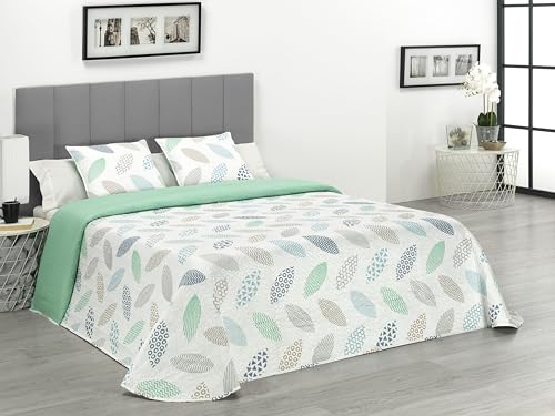 Donegal Collections Colcha Cama 90 - Colcha Bouti Cama 90/80 Estampada Reversible + 1 Cojin Tanble -...