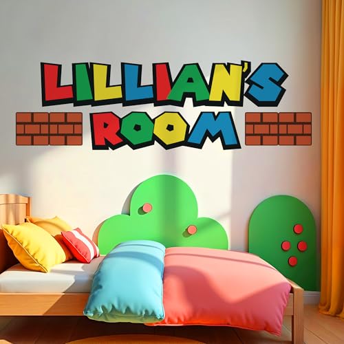 Kyle Cornhole Pegatina Vinilo de Pared Personalizado Mario Habitacion Infantil Niño Autoadhesivo