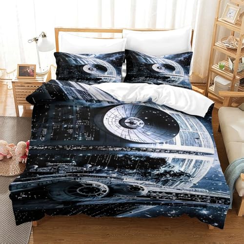 Star Wars Funda De Edredón Funda Nórdica para Dormitorio Impresión 3D DigitalEstrella de la...