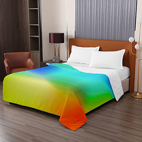 Odot Colcha Bouti de Verano, 3D Deslumbrante Degradado Estampado Suave Microfibra Multiusos...