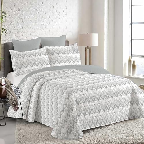 MERCURY TEXTIL- Colcha Bouti Estampada para Verano y Entretiempo 100% Poliéster. Colchas Cubre Cama...