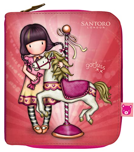 Santoro, Cartera Gorjuss Fairground Carousel 10X12X3Cm Unisex ni&ntilde;os, Multicolor, Talla &uacute;nica