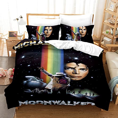 HNDXLHH Funda Nordica Cama 135 Michael Jackson Arcoiris Fundas Nordicas Suave Microfibra Colcha con...