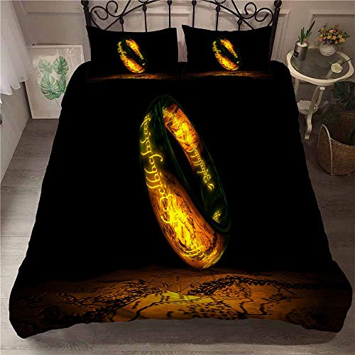 Juego De Cama Magic Movie El Se&ntilde;or De Los Anillos Funda N&oacute;rdica De Impresi&oacute;n Y Fundas De Almohada...