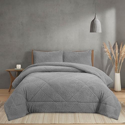 NH NOVOTEXTIL HOGAR Edred&oacute;n Invierno Sherpa Cama 150 (250x260) Extra Grueso 560gr/m2 Efecto...