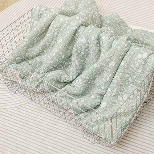 Manta Cuna Bebe Suave De Algod&oacute;n Muselina Oeko Tex para Recien Nacidos Y Ni&ntilde;os - 75x100 Cm-...