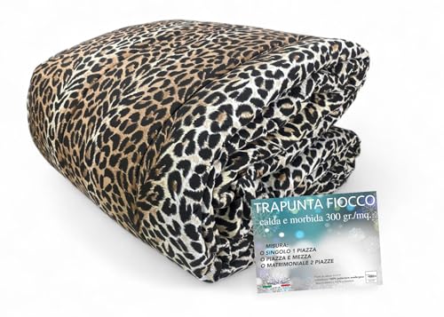 Tex family Edredón de invierno de leopardo, Colchas, 300 g/m², estampado animal, suave y cálido,...