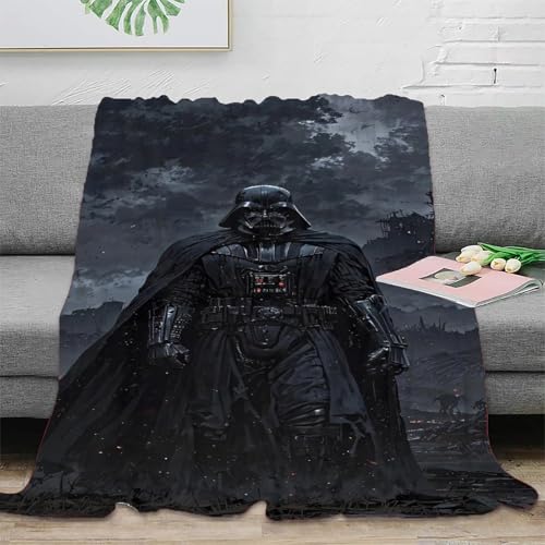 EVMILA Star Wars Impresa 3D Darth Vader Manta Manta Microfibra Suave Acogedora Y Cálida Multiusos...