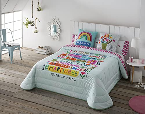 Ciberdescans Ropa de Cama Algod&oacute;n Percal 200 Hilos Modelo Imagine del Fabricante JVR&hellip; (Colcha...