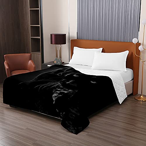 Oduo Colcha Bouti Cama de Verano, 3D Ballena impresi&oacute;n Microfibra Cubrecama Multiusos Suave para...