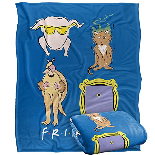 Friends Symbols Manta s&uacute;per Suave con Tacto Sedoso &ndash; 152 x 127 cm